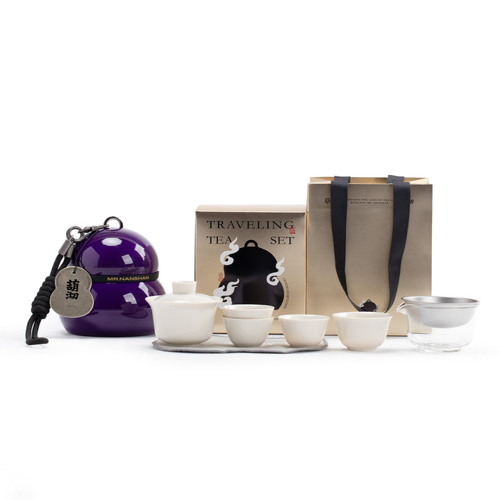 Gourd Box - Purple travel gongfu tea set for camping