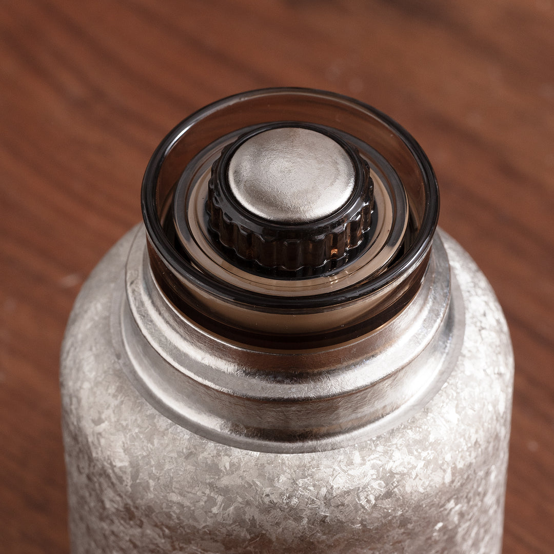 Catch the Time - Mini Blue/Silver Titanium Tea Thermos