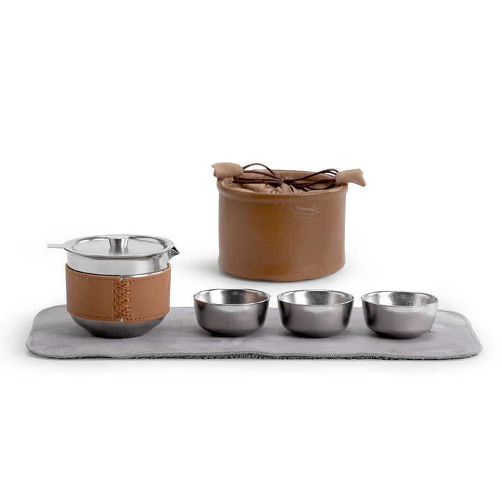 The Explorer  - Titanium tea set with case for hiking