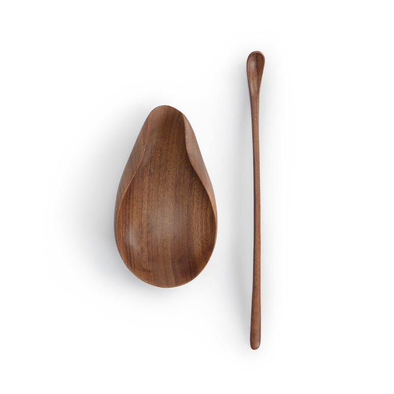 Flow - Handmade African twig wood Tea Rule and spoon set - Teaware Space