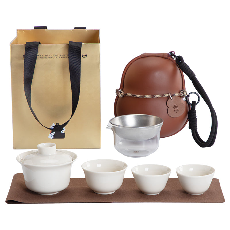 Gourd Box - Custom travel Gaiwan set for camping