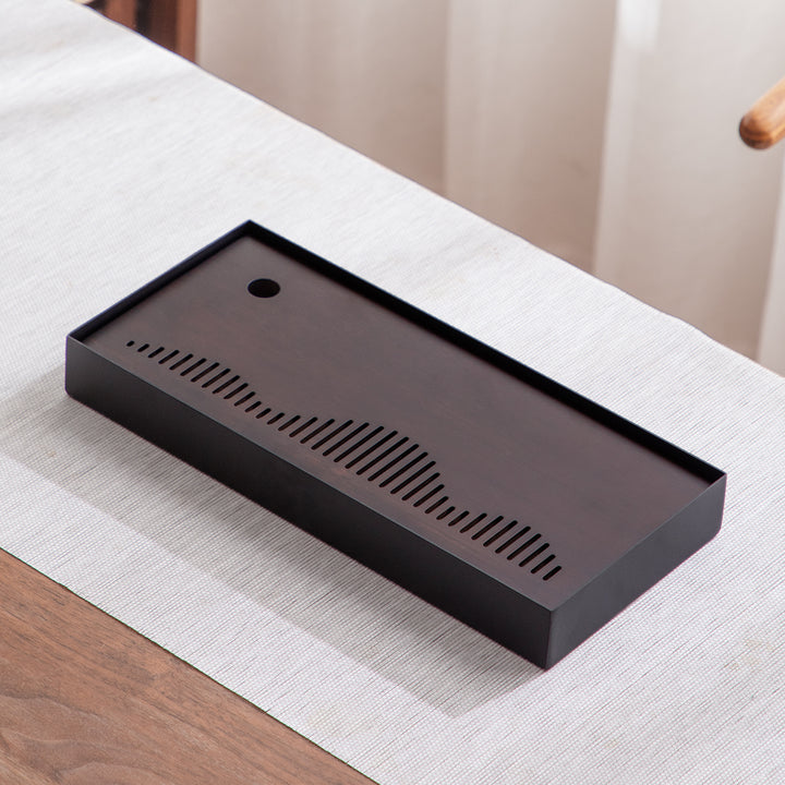 Silent Hill – Bamboo & Metal Tea Tray with Drain