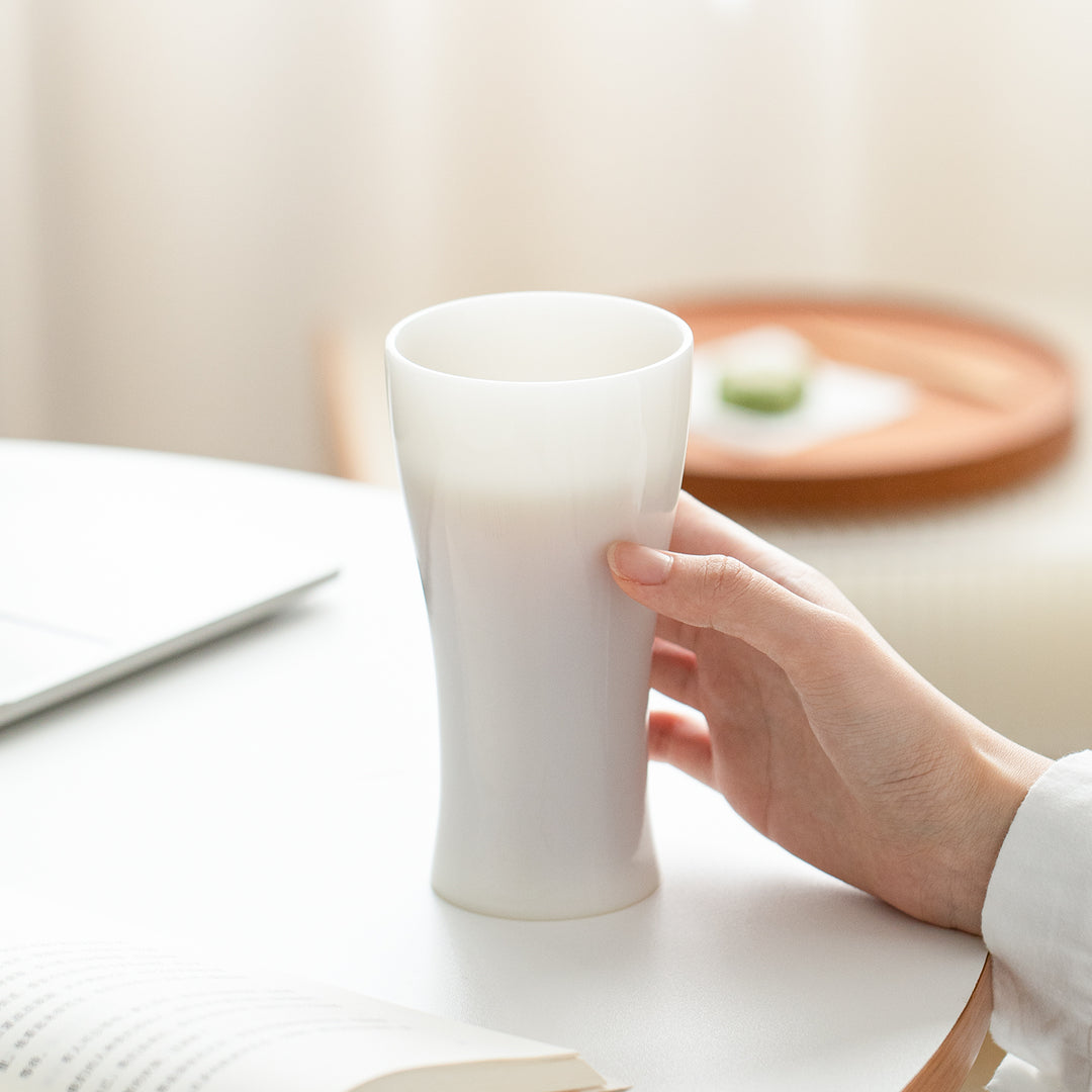 Alkiad - White ceramic party cups