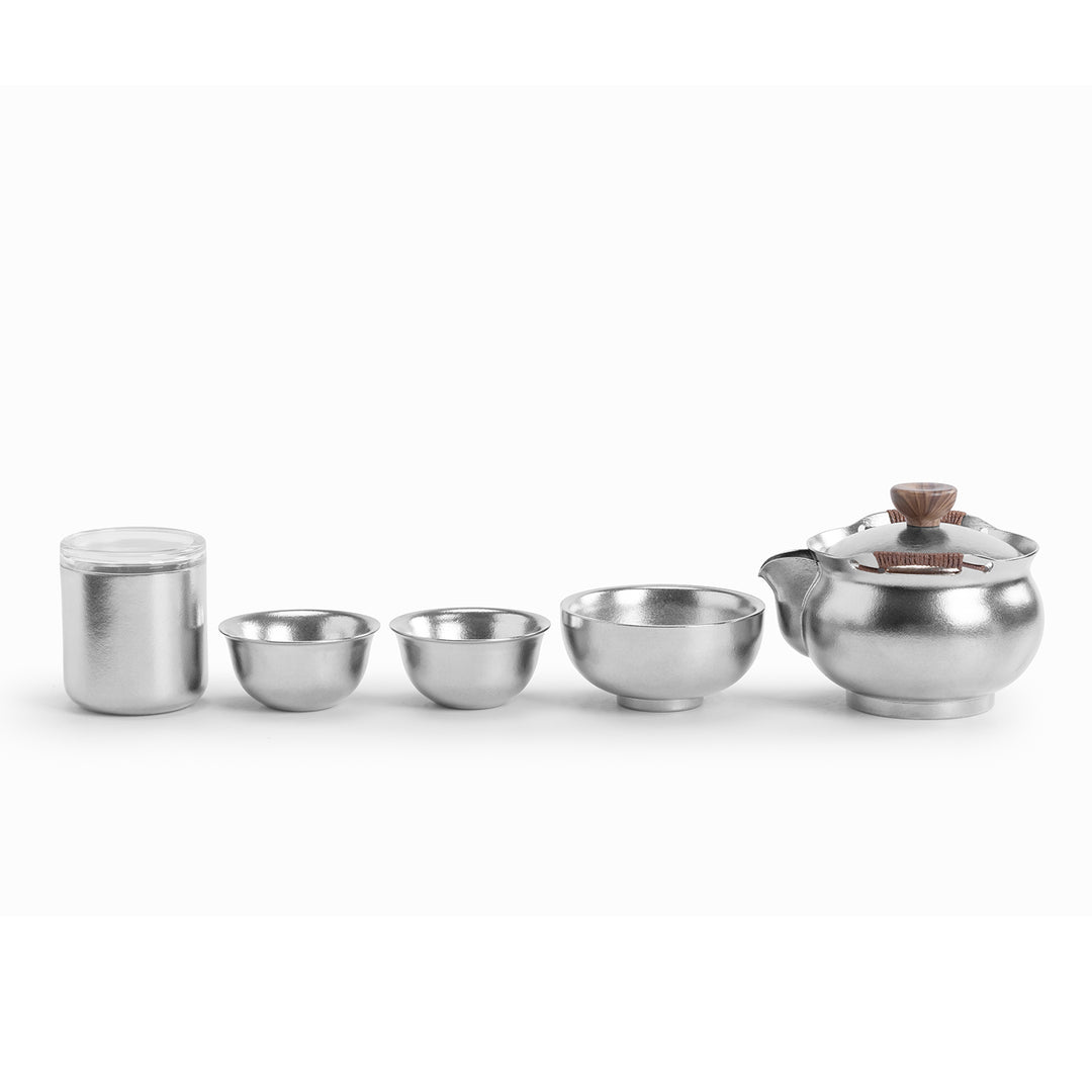 Ti Simple - Titanium travel teapot set for camping
