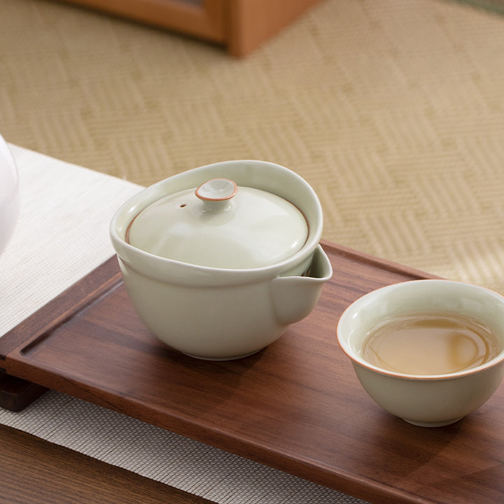 Floating Mist - Handmade Ruyao tea pot - Teaware Space