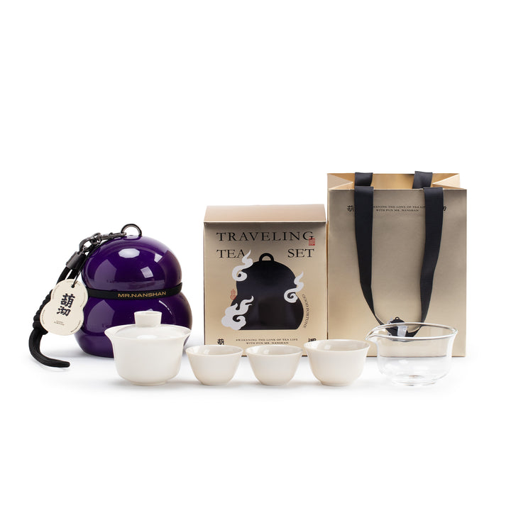 Gourd Box - Purple travel gongfu tea set for camping