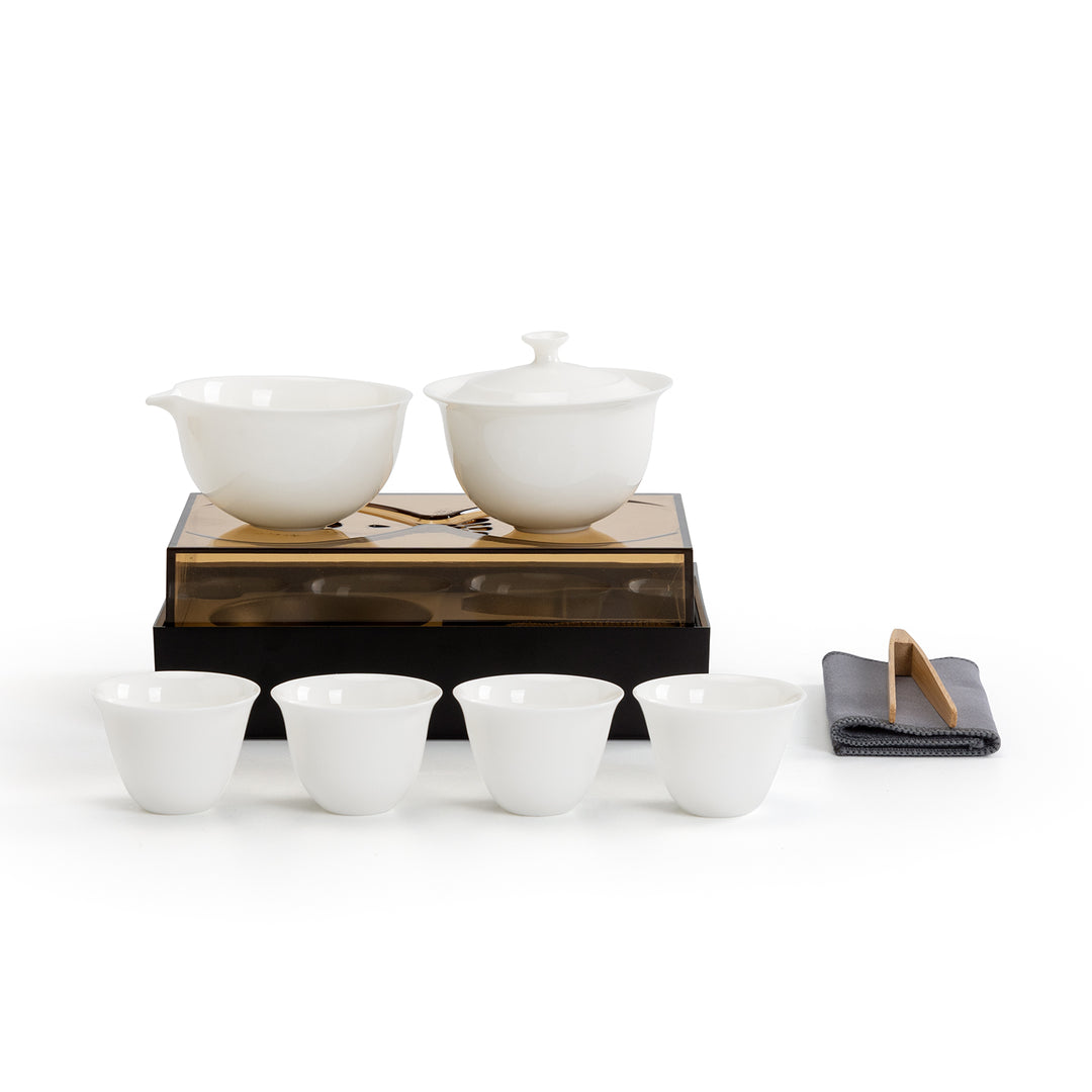 Returning Clouds - Smart Design Gaiwan Tea Set with Convertible Tray