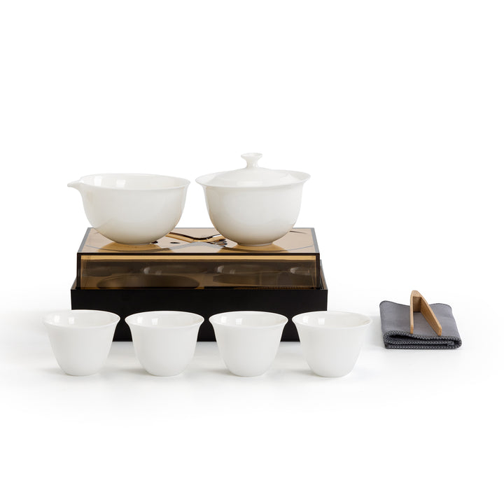 Returning Clouds - Smart Design Gaiwan Tea Set with Convertible Tray