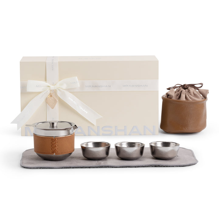 The Explorer  - Titanium tea set with case for hiking
