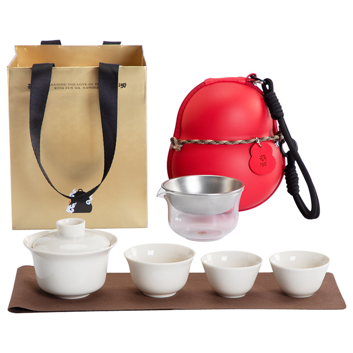 Gourd Box - Custom travel Gaiwan set for camping