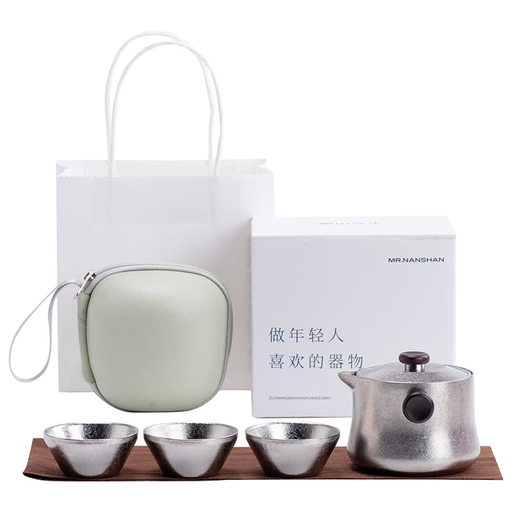 Lucid Star  - Personalized Titanium travel tea set for two - Teaware Space
