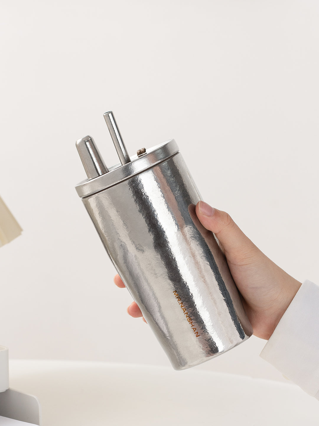 Wildview - 15 oz Titanium water bottle with straw