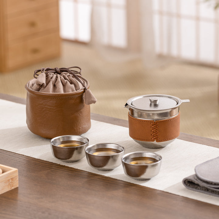 The Explorer  - Titanium tea set with case for hiking