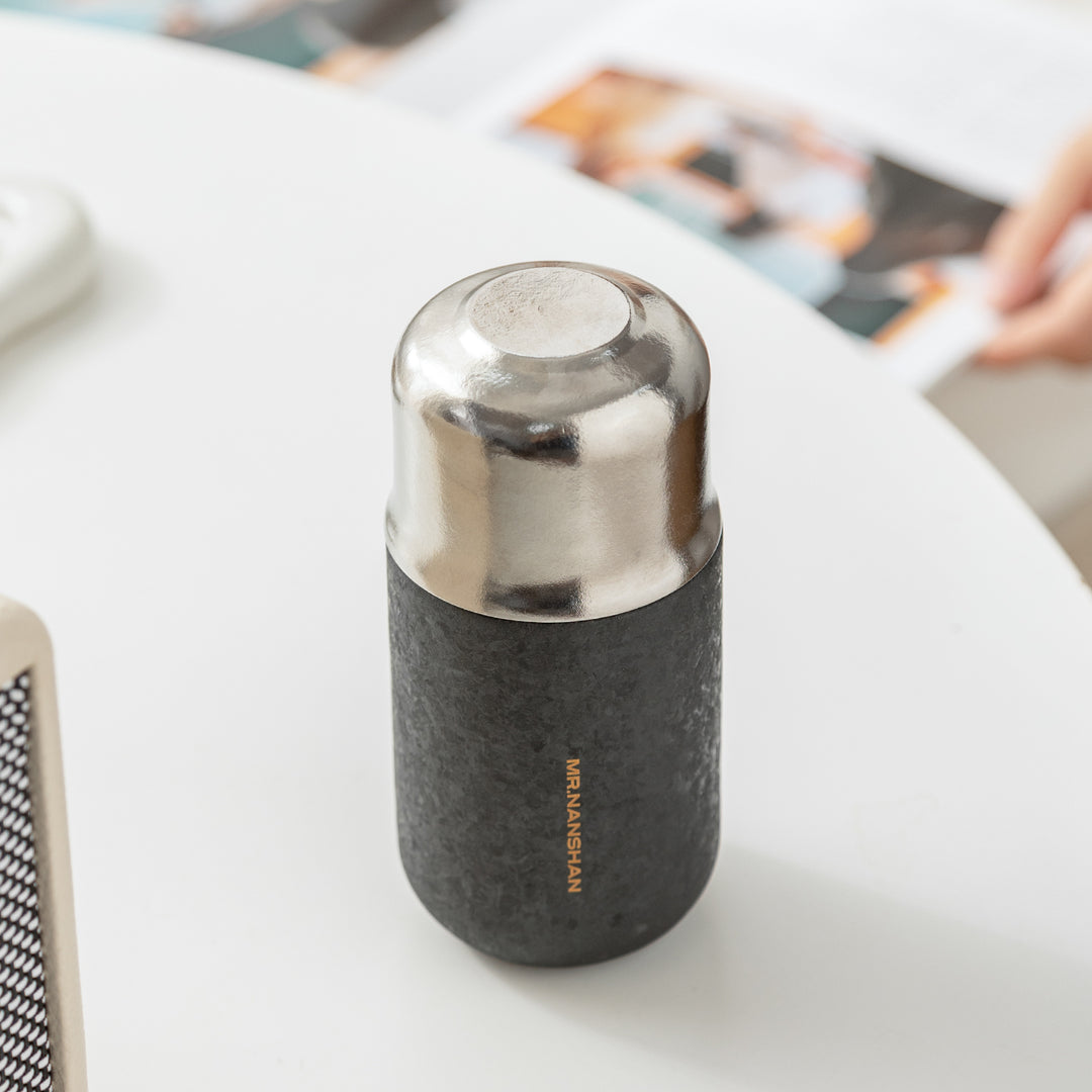 Celestia - Black/Silver Titanium Tea Infuser Bottle