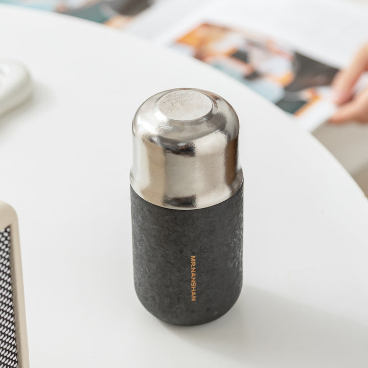 Celestia - Black/Silver Titanium Tea Infuser Bottle