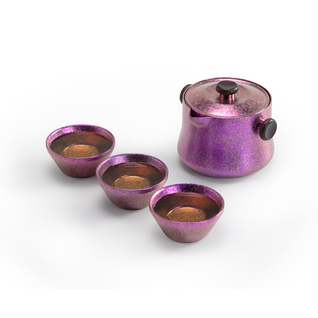 Lucid Star  - Personalized Titanium travel tea set for two - Teaware Space