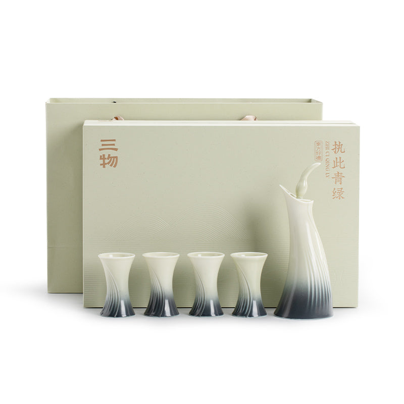 The Dance of Obsession - Handmade ceramic sake set