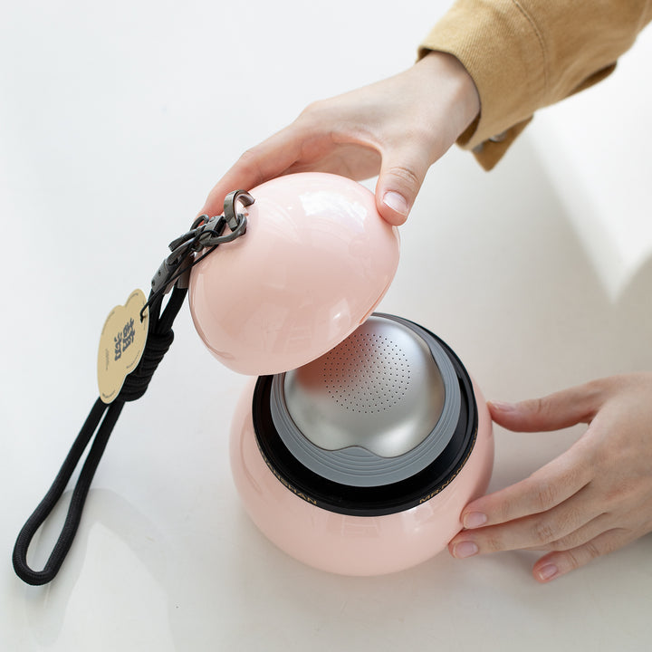Gourd Box - Pink all in one travel gaiwan tea set