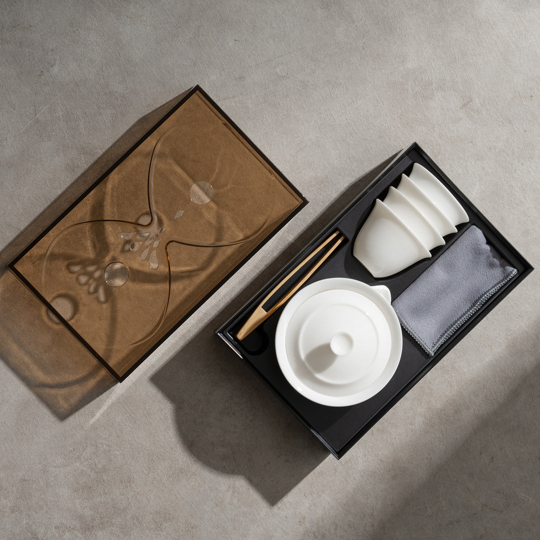 Returning Clouds - Smart Design Gaiwan Tea Set with Convertible Tray