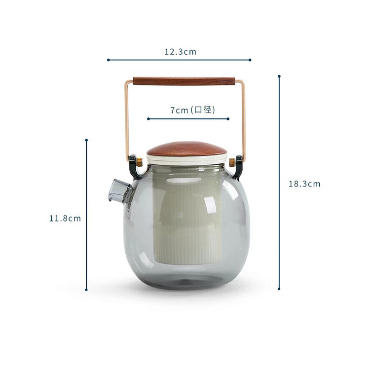 Half seen - Modern Glass tea kettle with Electric stove