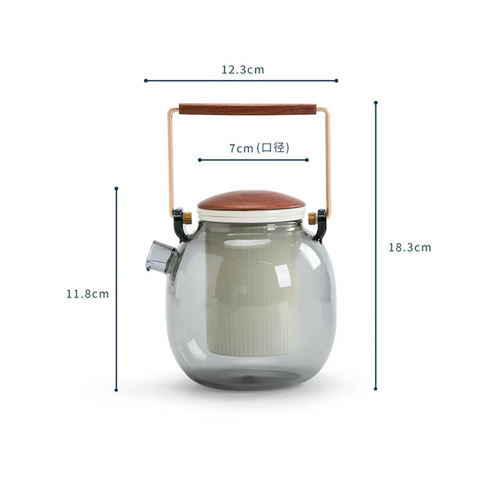 Half seen - Modern Glass tea kettle with Electric stove