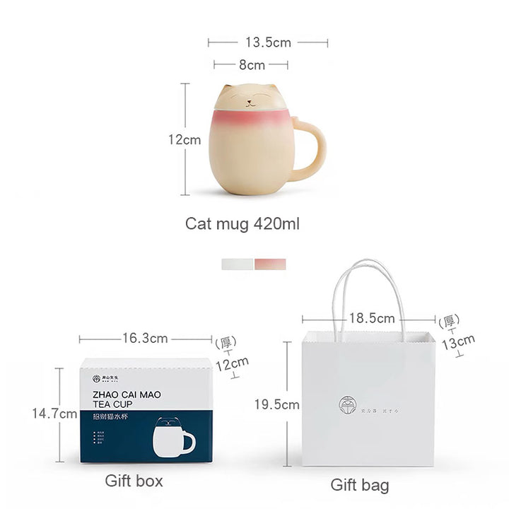 The Daily Meow - Personalized orange cat infuser mug