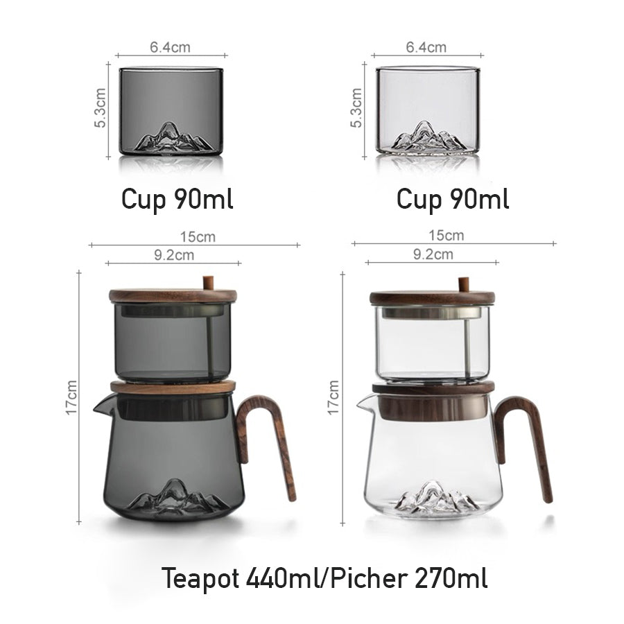 See the mountain - Magic teapot set