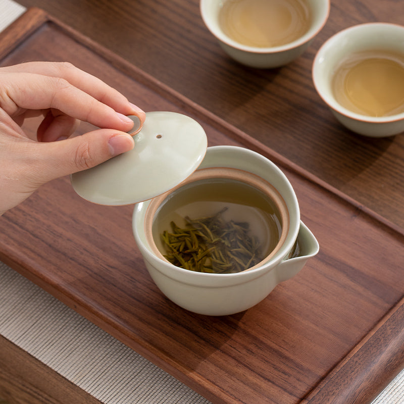 Floating Mist - Handmade Ruyao tea pot - Teaware Space