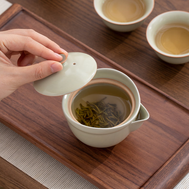 Floating Mist - Handmade Ruyao tea pot - Teaware Space