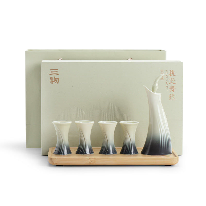 The Dance of Obsession - Handmade ceramic sake set