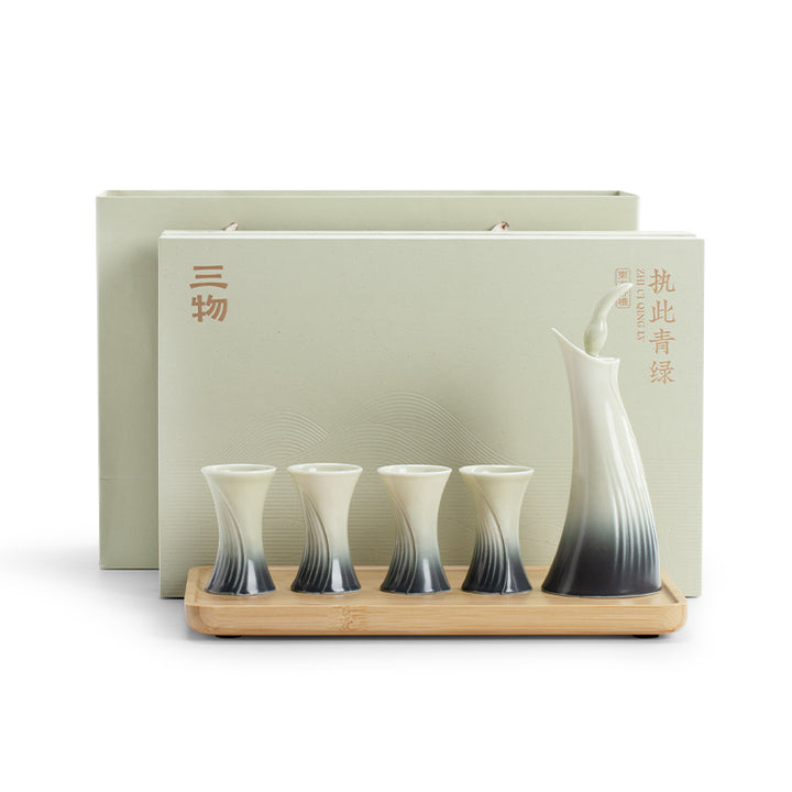 The Dance of Obsession - Handmade ceramic sake set