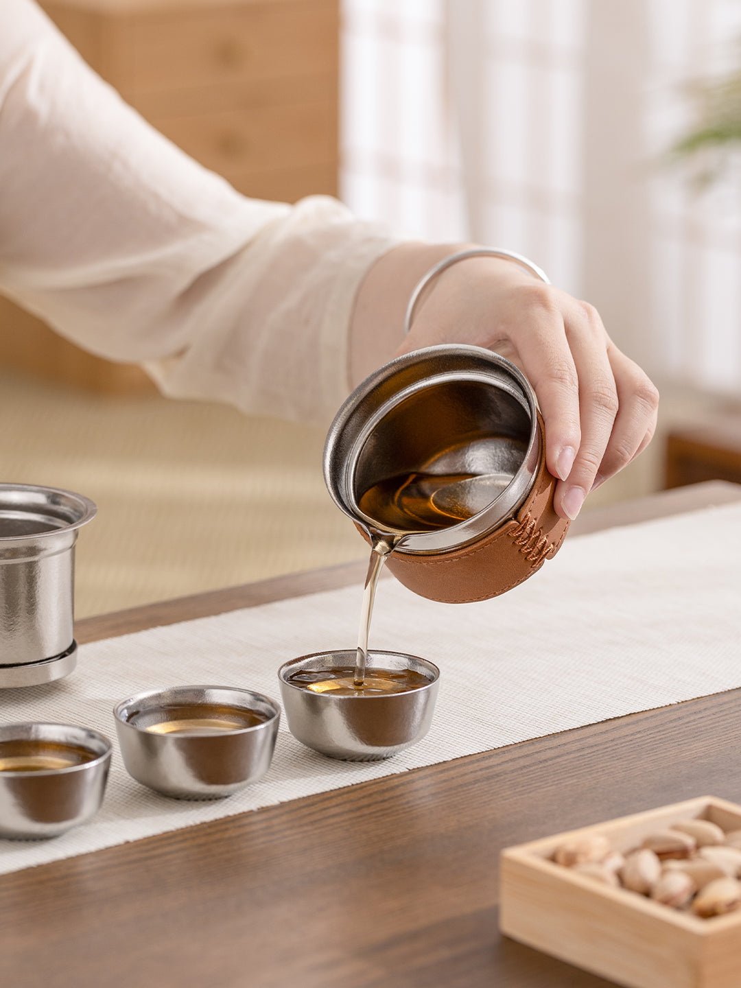 The Explorer  - Titanium tea set with case for hiking