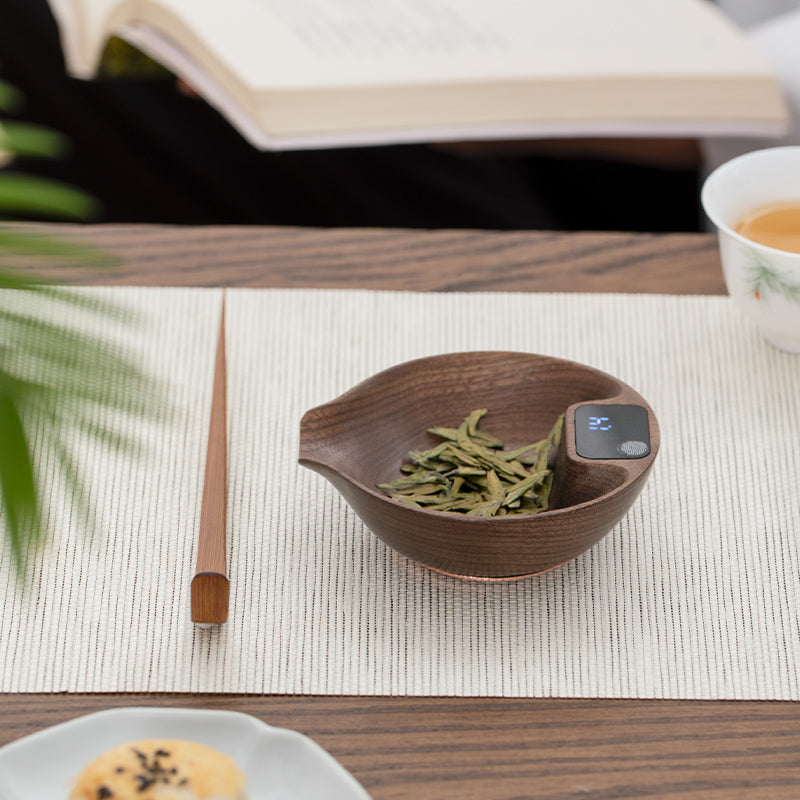 Personalized wood digital scale - Teaware Space