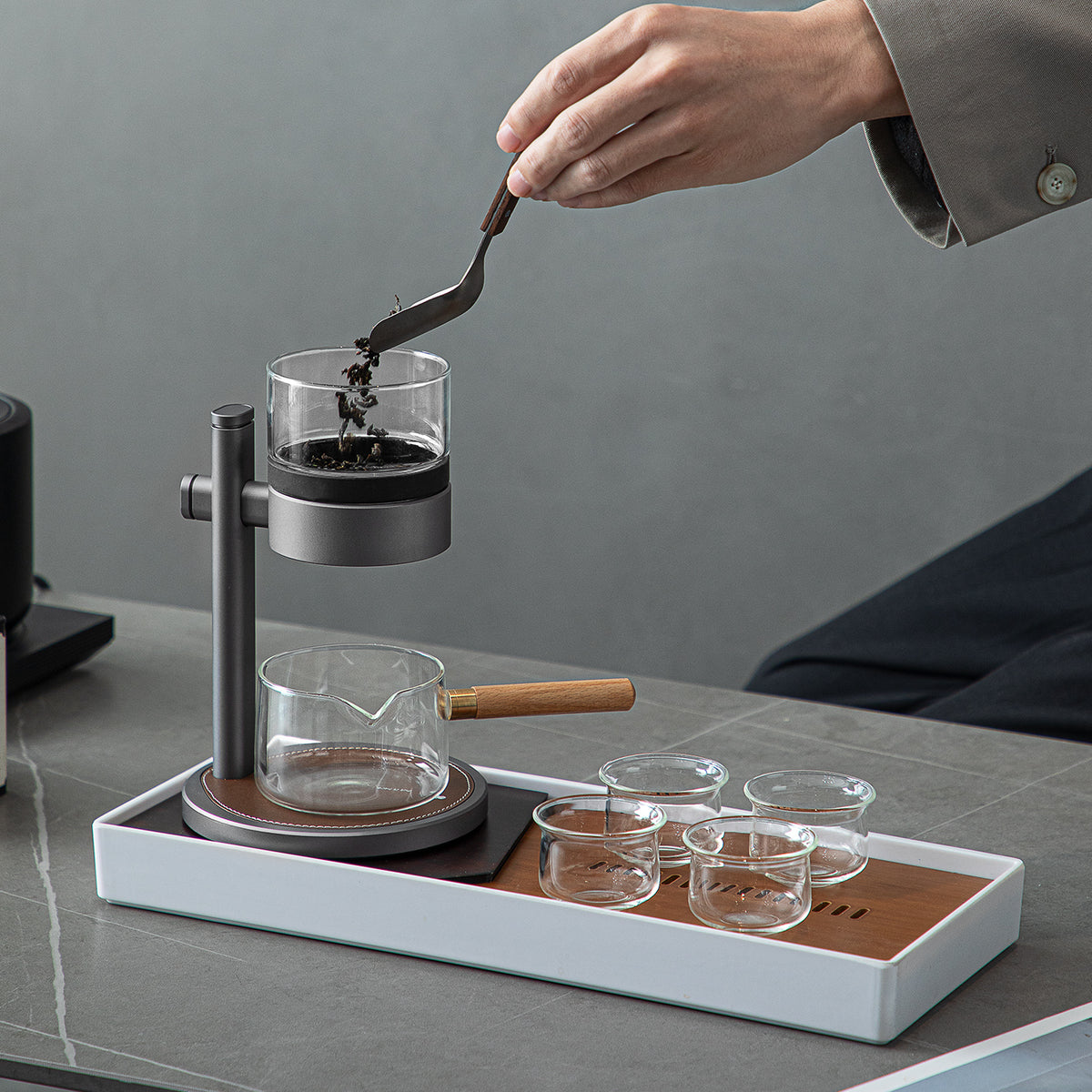 Infinity - Modern Semi-automatic tea and drip coffee set - Teaware Space