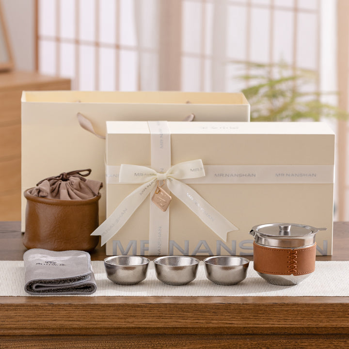 The Explorer  - Titanium tea set with case for hiking