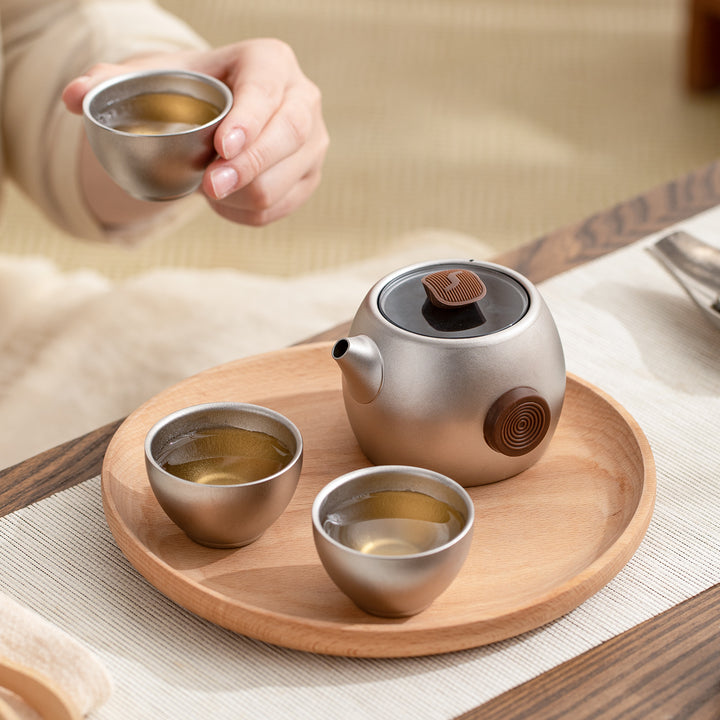 Peace and Calm  - Titanium travel tea set for camping