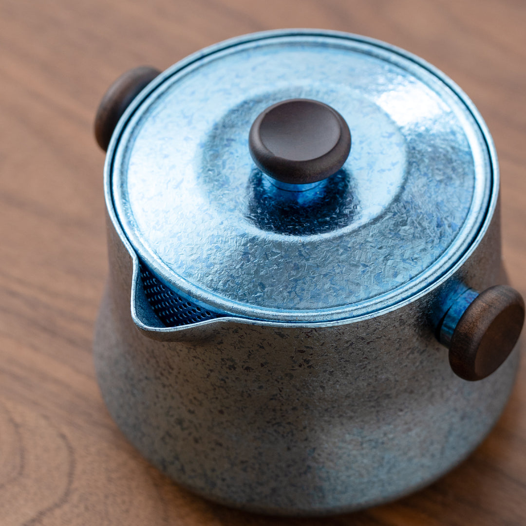 Lucid Star  - Personalized Titanium travel tea set for two - Teaware Space