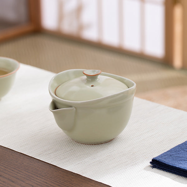 Floating Mist - Handmade Ruyao tea pot - Teaware Space