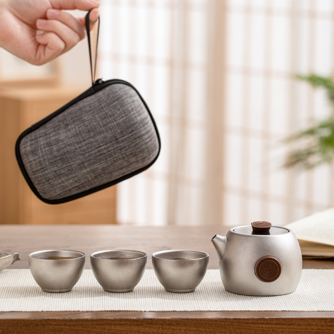 Peace and Calm  - Titanium travel tea set for camping