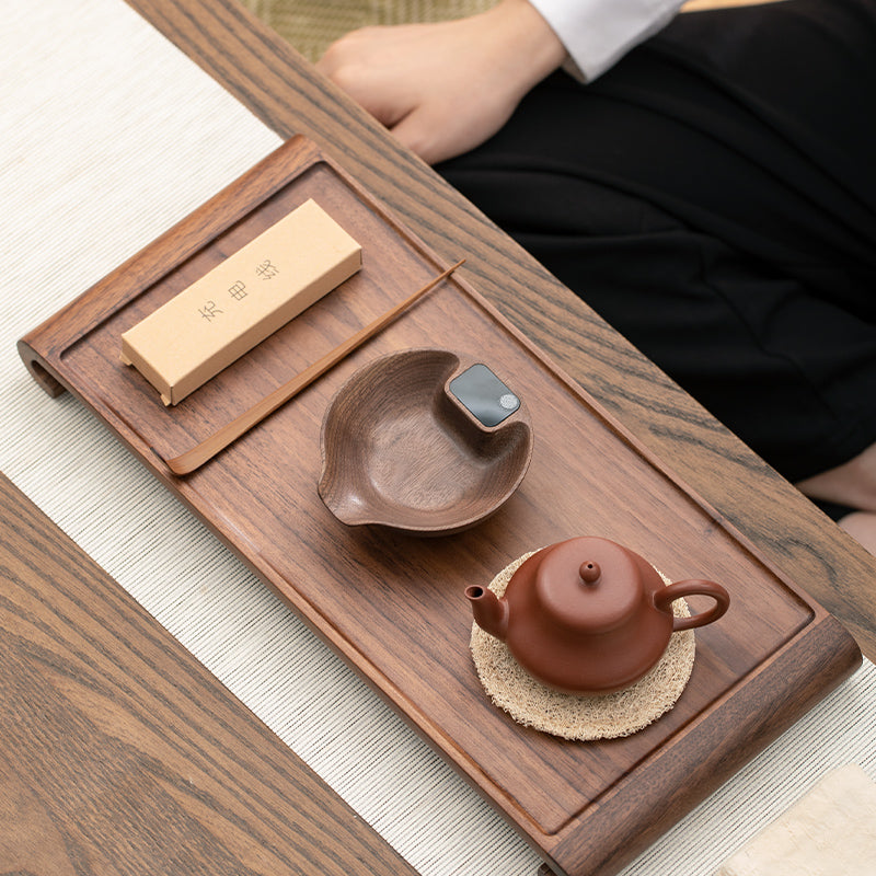 Personalized Smart walnut wood tea ruler set | digital tea scaler | electric coffee scale