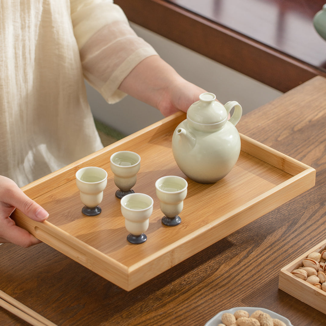 A Sip of Simple Pleasures - Personalized green sake set