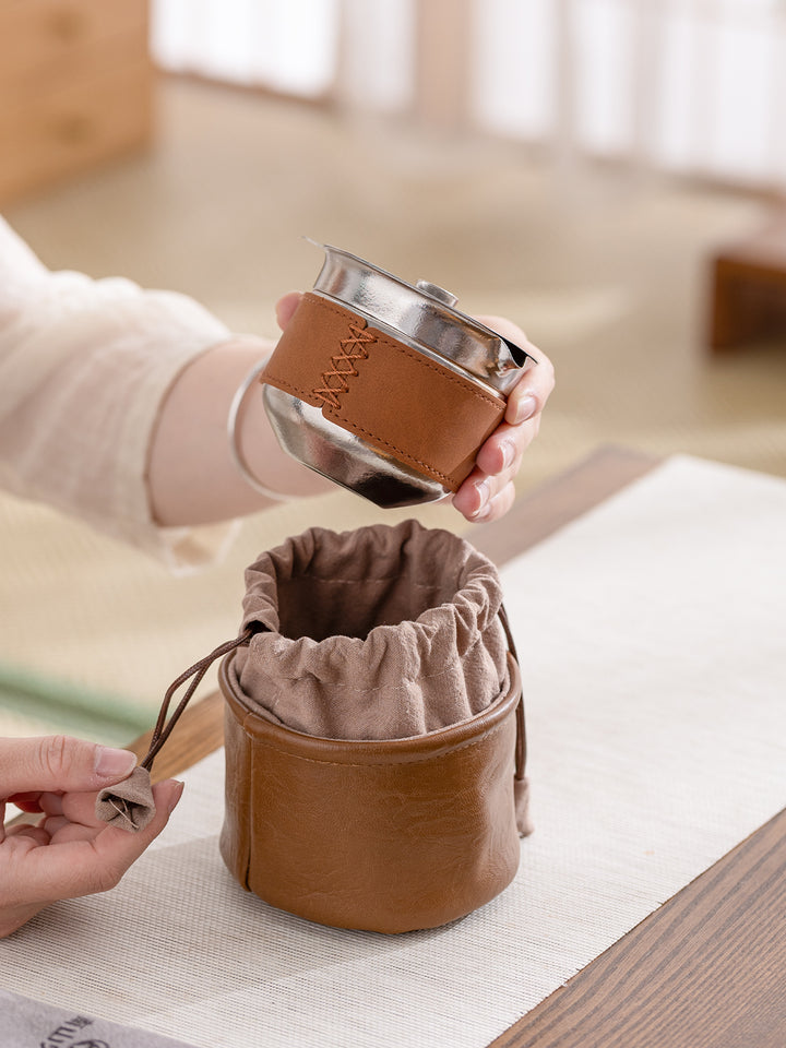 The Explorer  - Titanium tea set with case for hiking