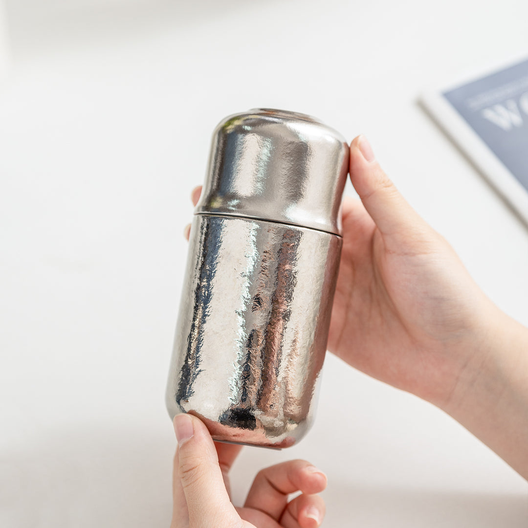 Celestia - Black/Silver Titanium Tea Infuser Bottle