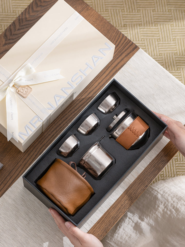The Explorer  - Titanium tea set with case for hiking