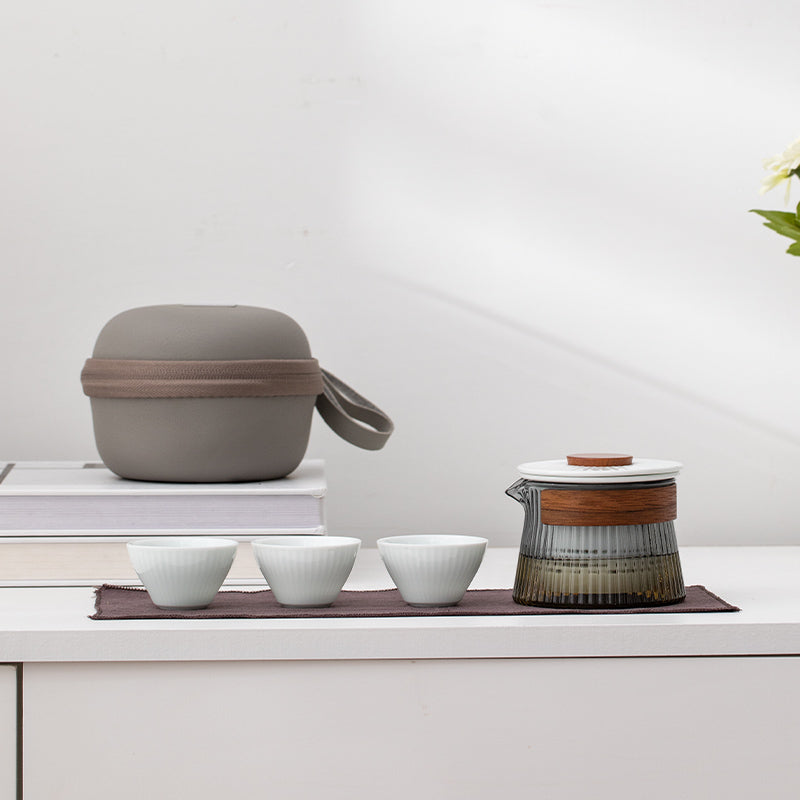 Latitude - boho travel tea set for two - Teaware Space