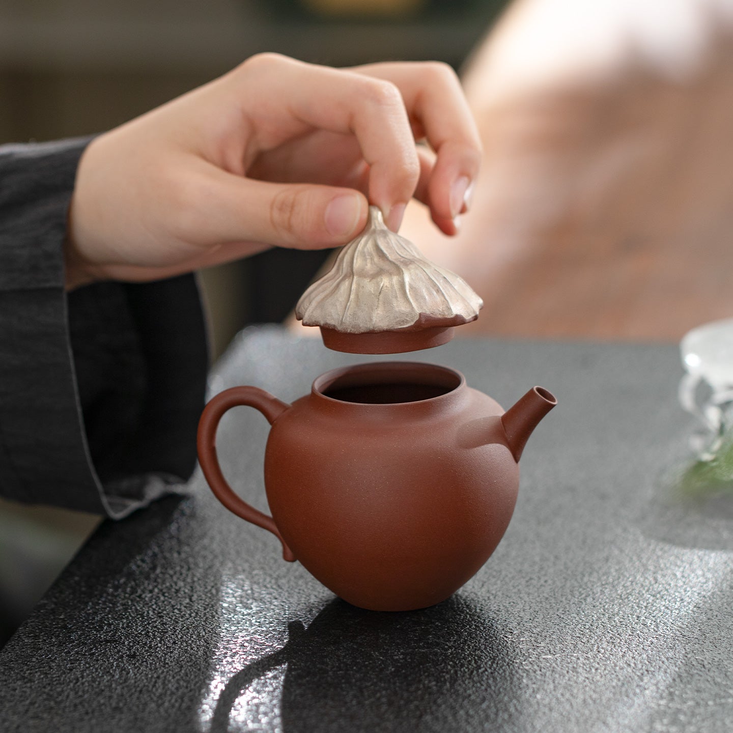 ホルミシスヒザティー Lotus Heart - 150ml Dehua Zisha teapot | Christmas Gift for boss