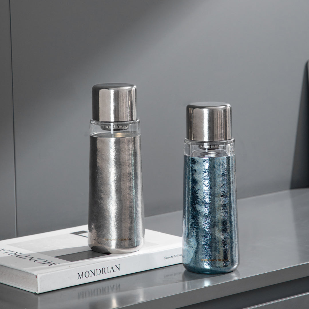 Asterism- 14 oz Titanium double decker insulated thermos