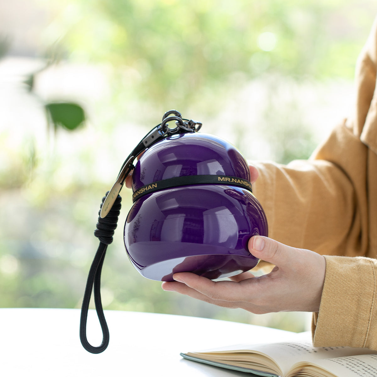 Gourd Box - Purple travel gongfu tea set for camping - Teaware Space