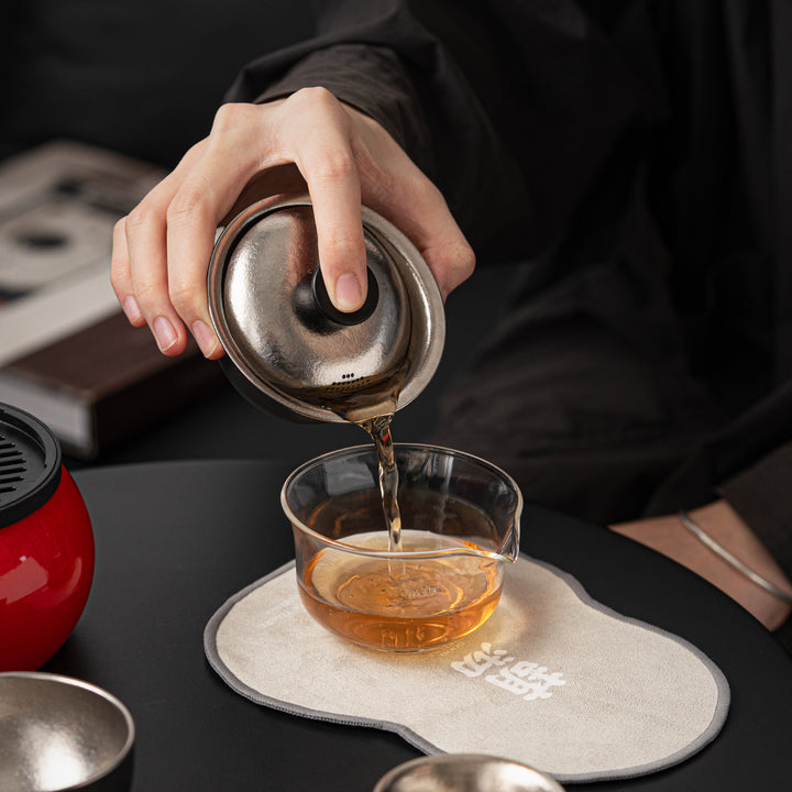 Gourd Box - Titanium travel Gaiwan set for two