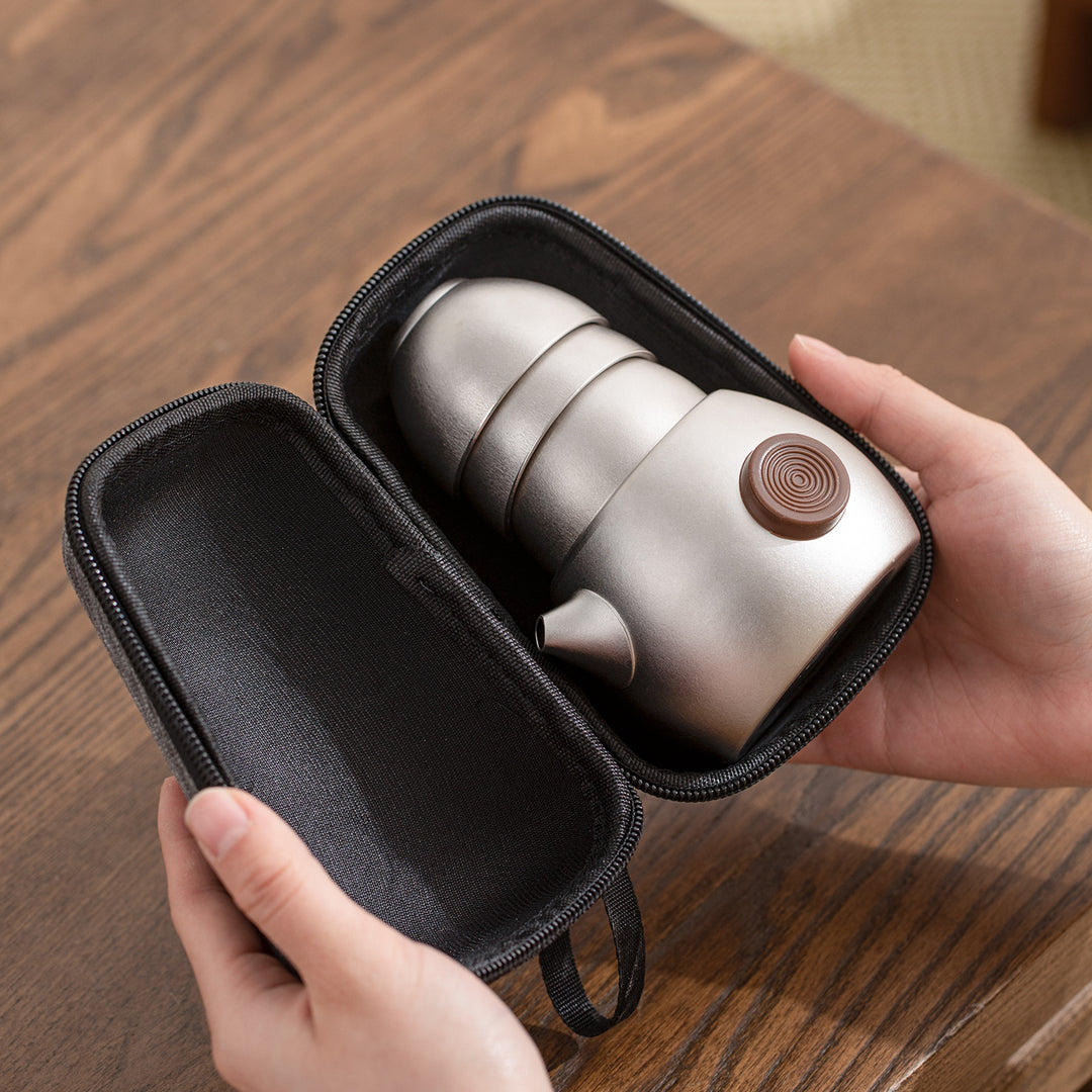 Peace and Calm  - Titanium travel tea set for camping
